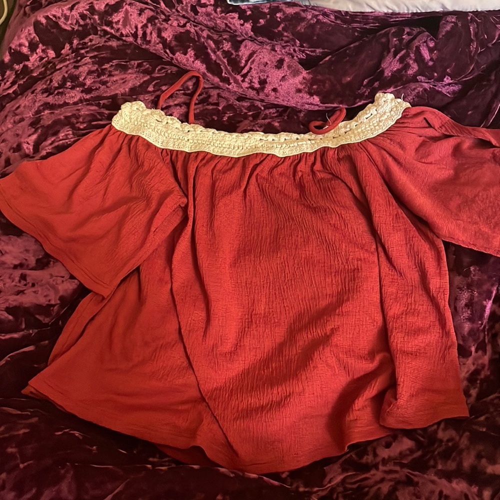 Off Shoulder Crop Top
